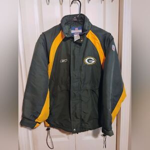 NFL Green Bay Packers Performance Jacket Green Yellow